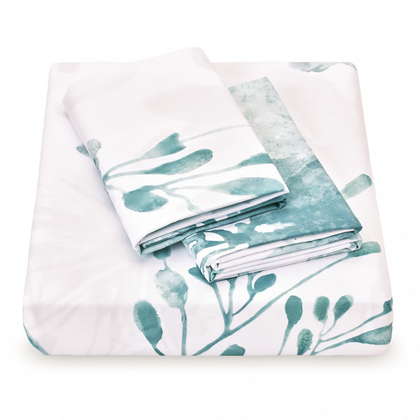 Abstract Watercolor Garden Duvet Cover Set