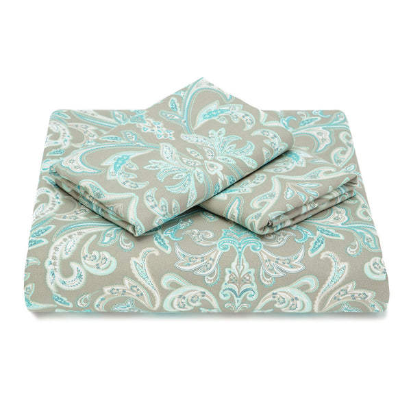 Damask Sage Duvet Cover Set