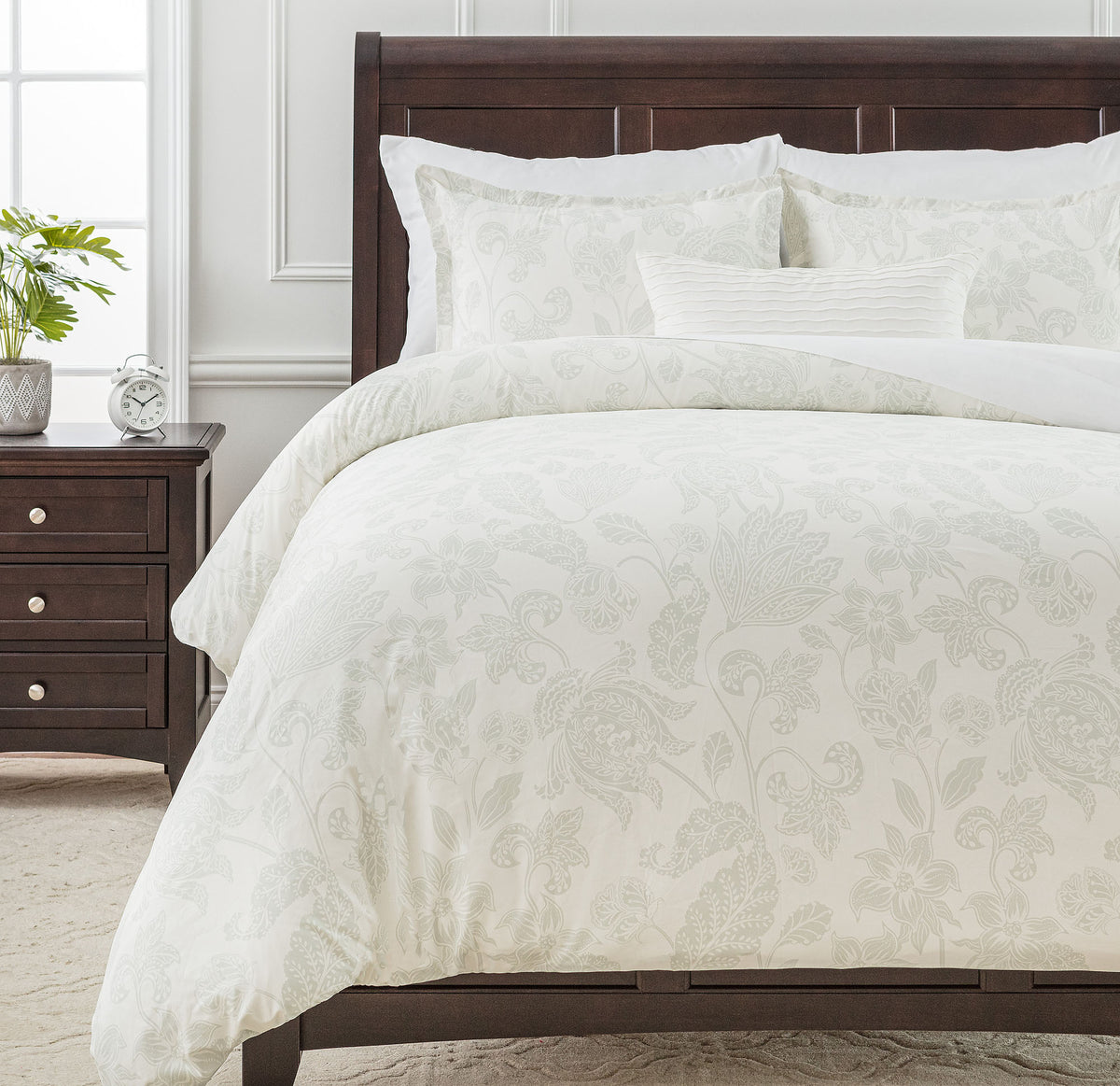 Paisley Sage Duvet Cover Set – Chanasya