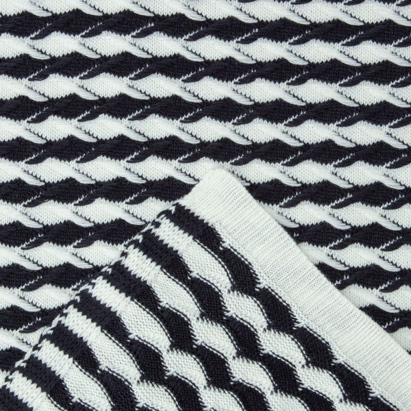 Newport Stripe Border Throw Blanket