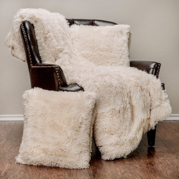 Faux fur seat online throw