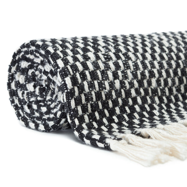 Checkered Cotton Throw Blanket