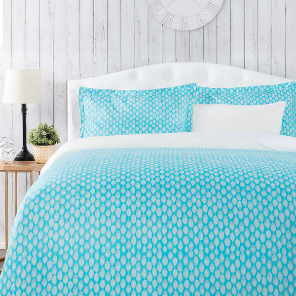 Aqua Duvet Cover Set