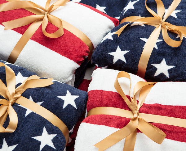 U.S.A. Flag Throw Blanket